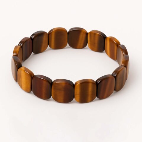 Multi Tiger Eye Flat Oval Bracelet