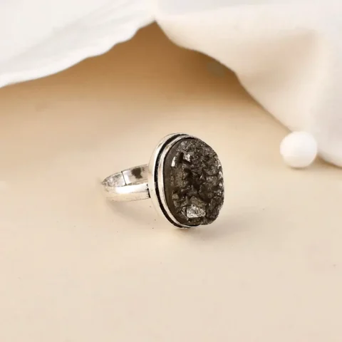 Rough Pyrite Ring (Adjustable)