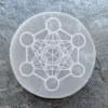 Selenite plate 3 inch round